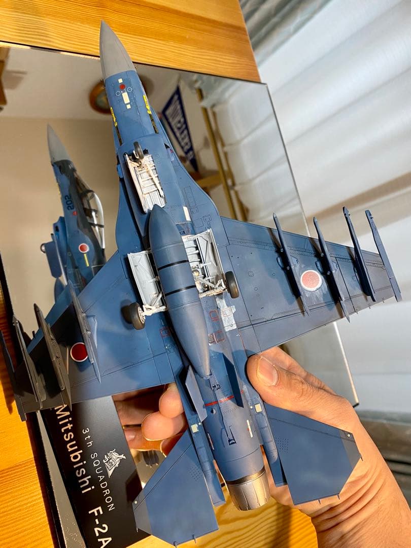 【クリアケース入り】戦闘機　プラモデル　完成品　ハセガワ　1/48 F2A