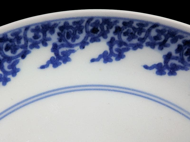 古伊万里 型紙摺 獅子唐草の図 6寸半皿 元禄期 A302AS-DBw - メルカリ