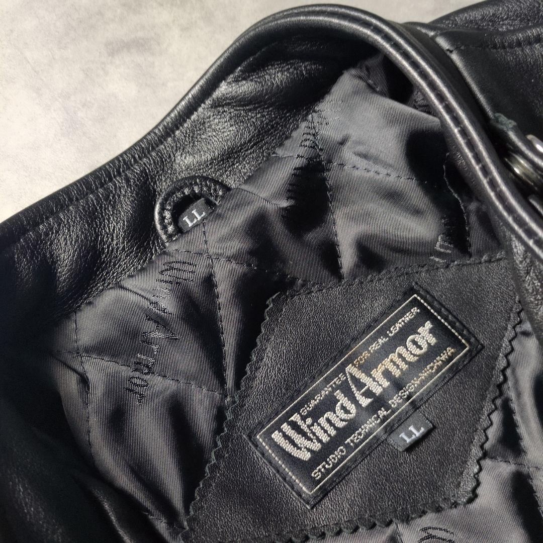 USA製 カウレザー Wind Armor シングルライダースジャケット XL - メルカリ