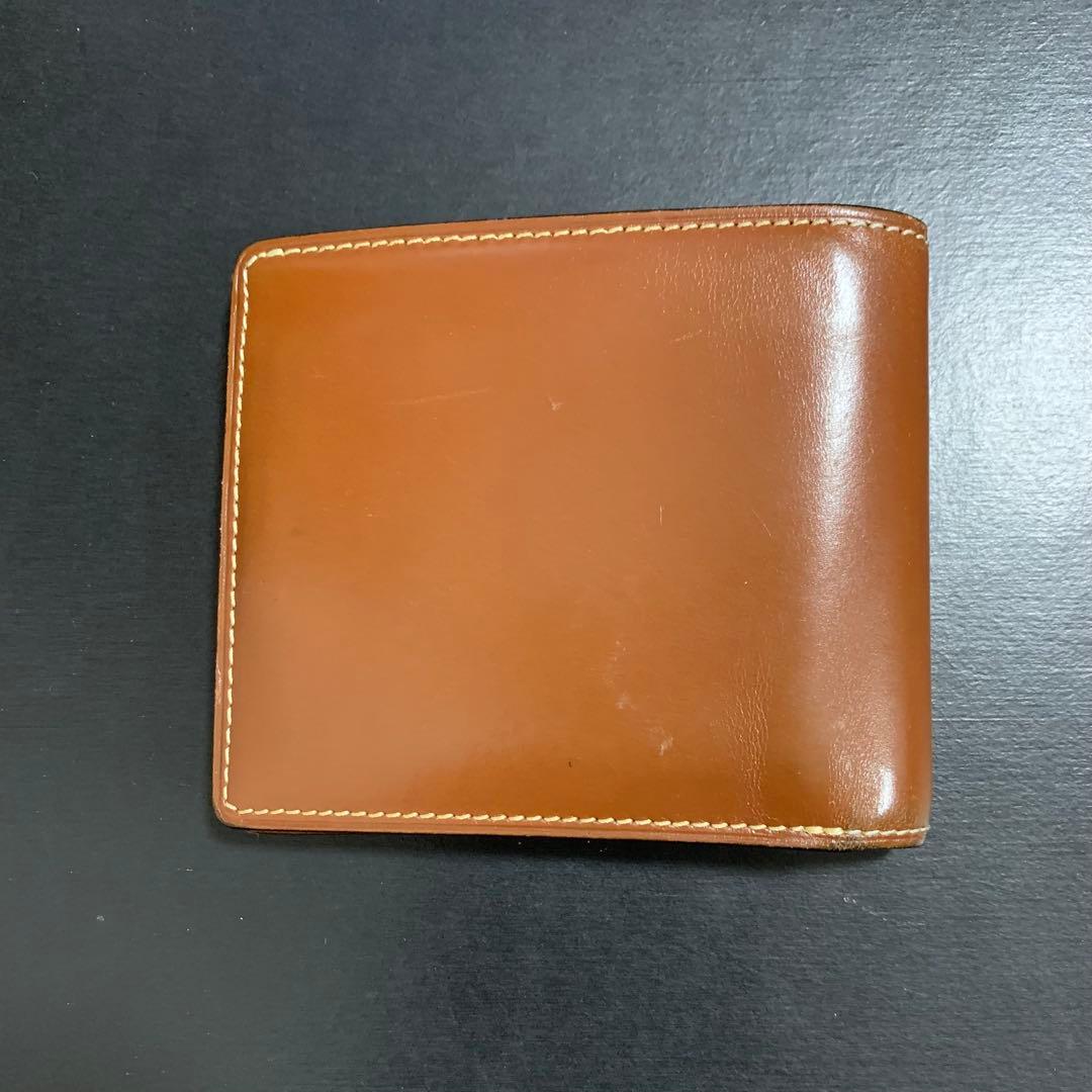 GANZO】2つ折り財布 ヘーゼル ブライドルカジュアル 小銭入れなし