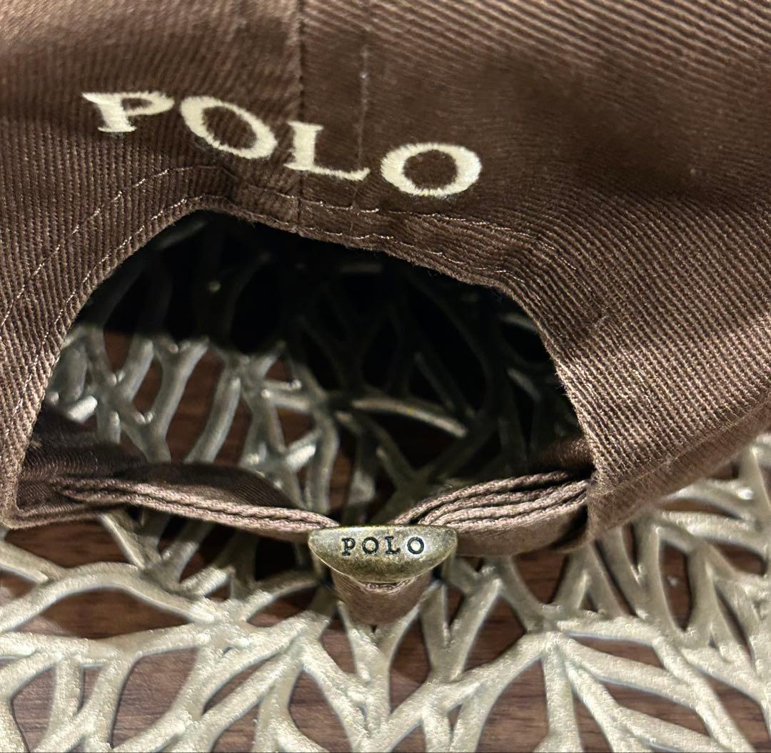 希少！《新品》ポロ ラルフ ローレン ブラウンキャップ　POLO RALPH