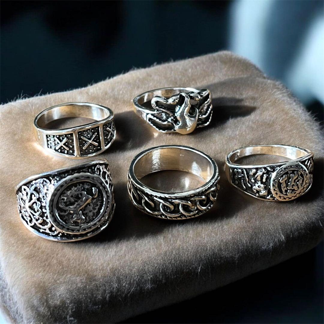 メンズ シルバー リング 指輪 ヴィンテージ アクセサリー 古着スタイル