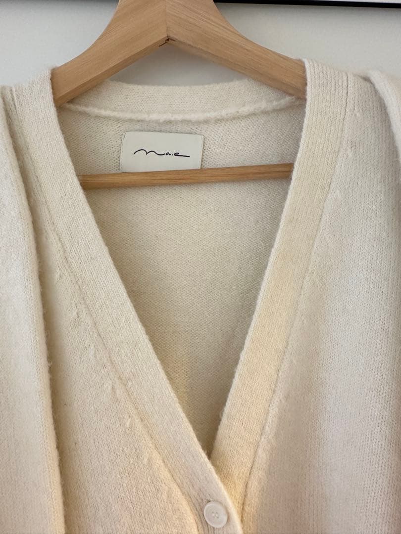 naeアルパカカーディガン ホワイトAlpaca Cardigan - メルカリ
