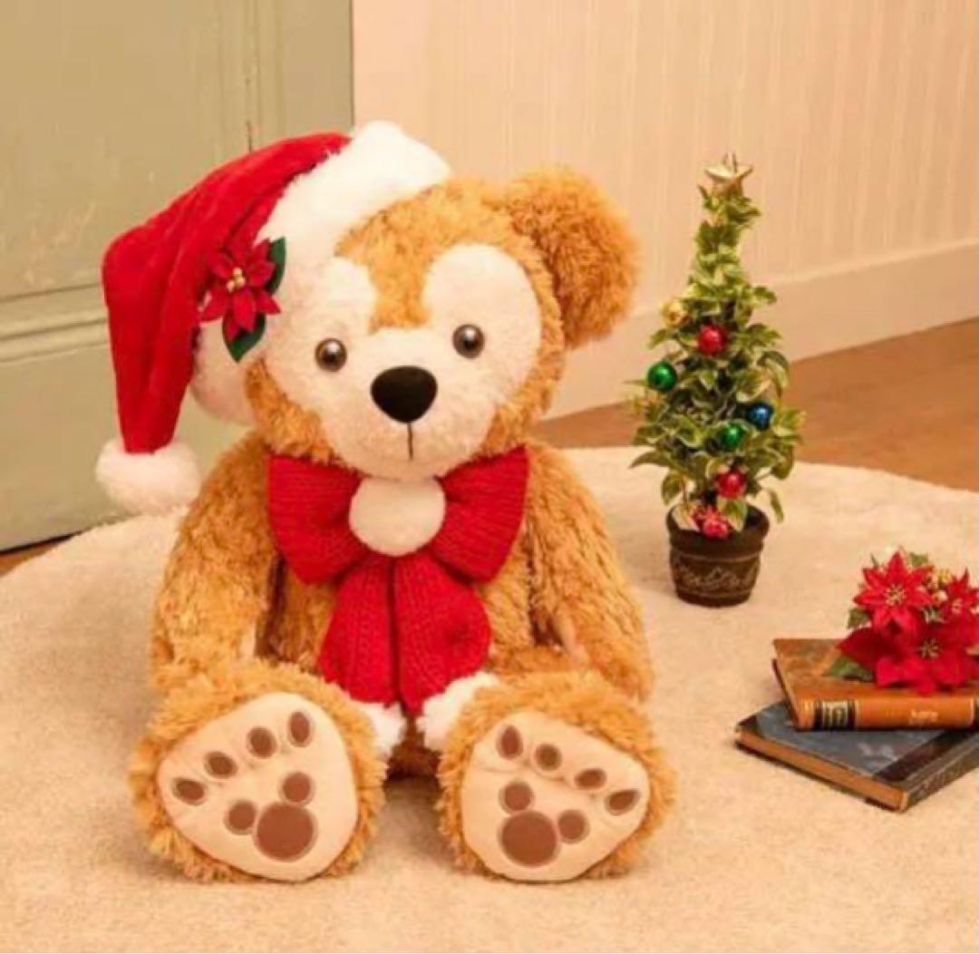 ♡ダッフィー＆シェリーメイ♡クリスマス♡Mサイズのぬいぐるみ♡タグ、値札付き♡