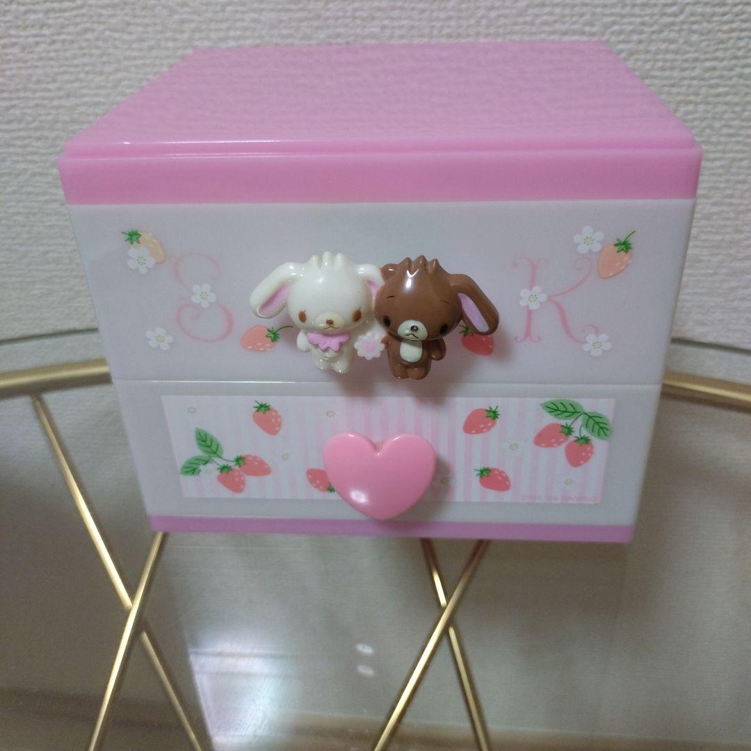 シュガーバニーズ　小物入れ　レア　サンリオ　小物入れ　ケース　引き出し　ピンク 激レア サンリオ シュガーバニーズ 引き出し 収納ケース 小物入れ