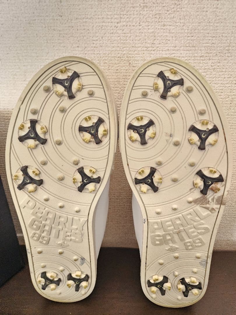 ☆美品☆】PEARLY GATES サイドロゴ スニーカー 白 25.5㎝ - メルカリ