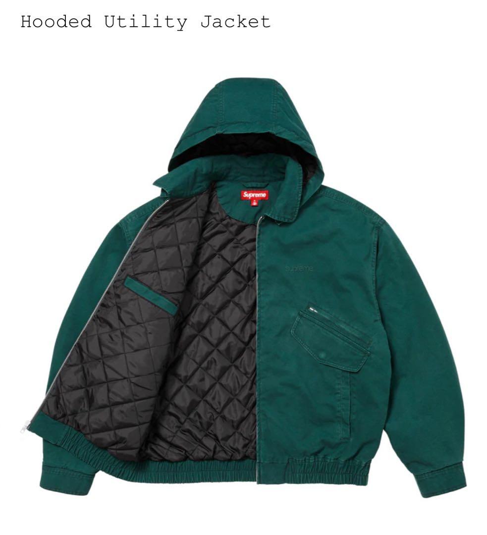 Supreme Hooded Utility Jacket dark Green - メルカリ