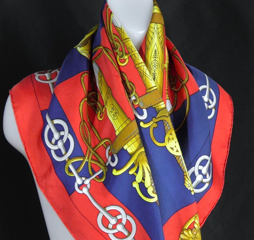 HERMES エルメス 大判スカーフ カレ90 D383 - メルカリ