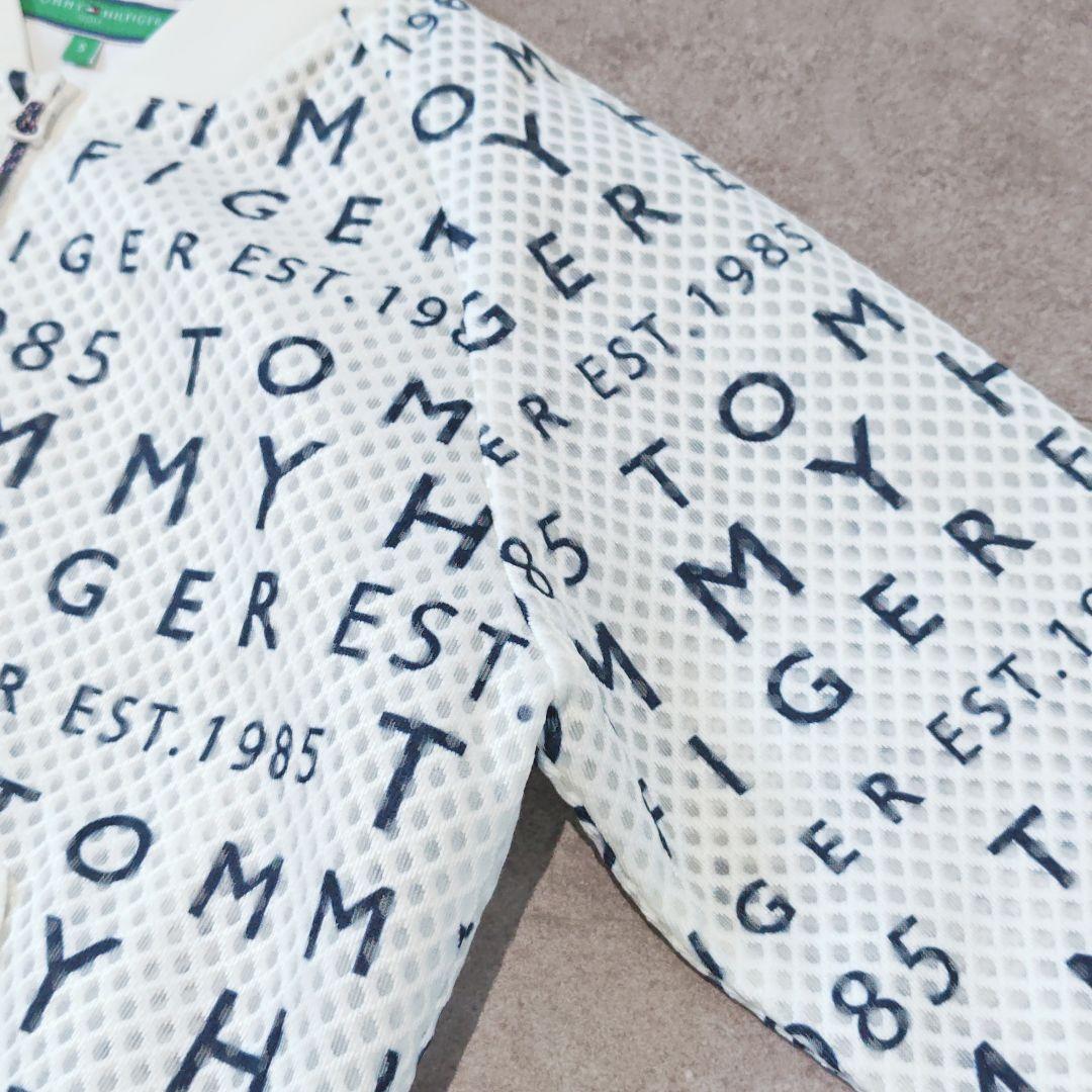 トミーヒルフィガーゴルフ】ロゴ総柄メッシュブルゾン ジャンパー 袖