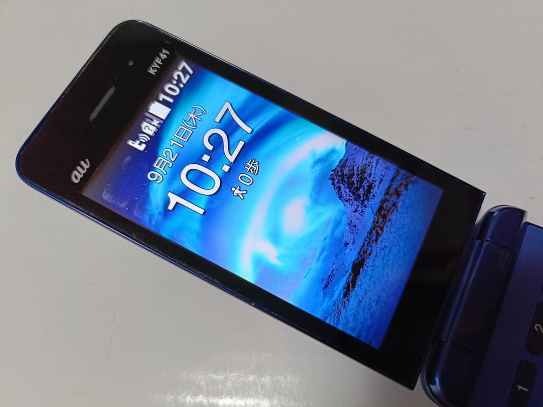 ☆ au かんたんケータイ KYF41 ロイヤルブルー #2 - メルカリ