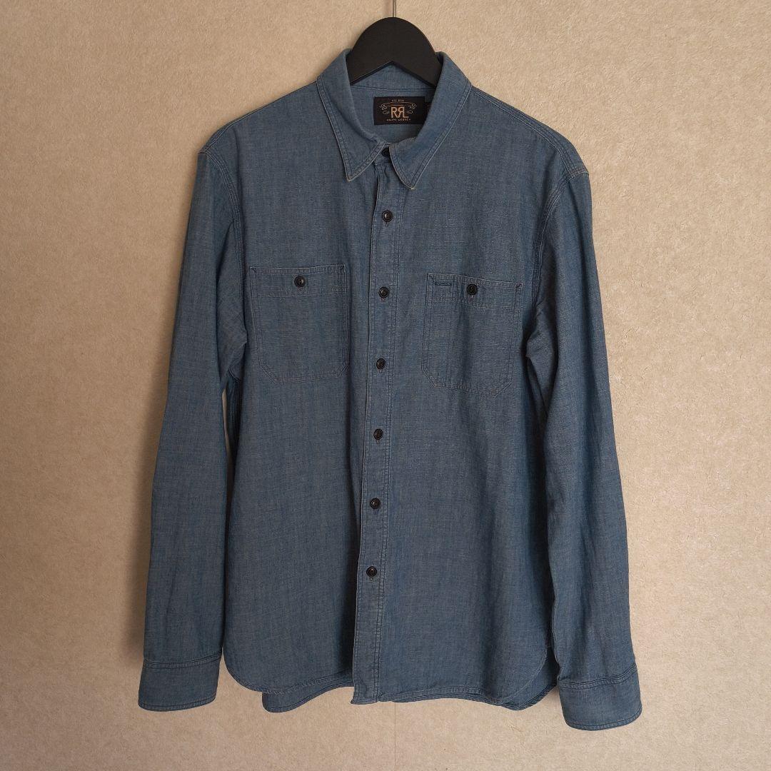 RRL Ralph Lauren　ダブルアールエル 　シャンブレーワークシャツ 楽天市場】RRL ダブルアールエル ラルフローレン ダメージ リペア