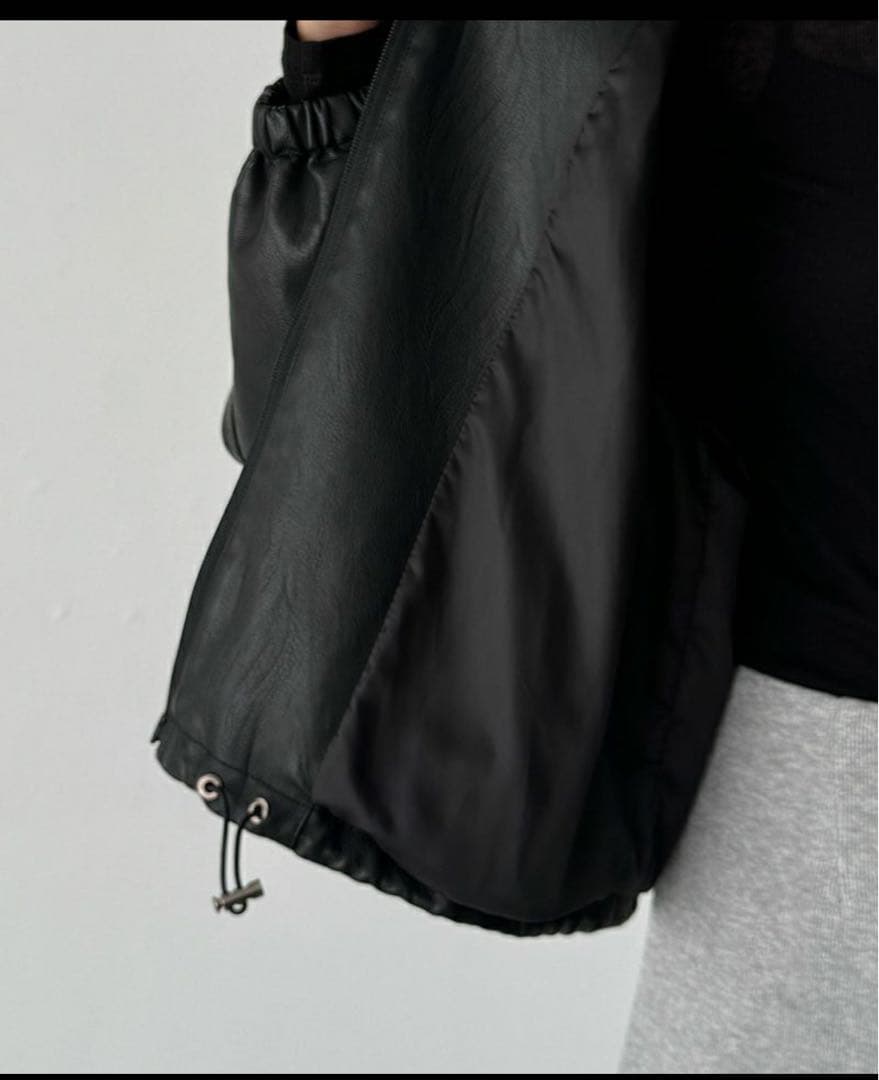 diggity（ディギティ）スタンドカラー合皮ブルゾン - メルカリ