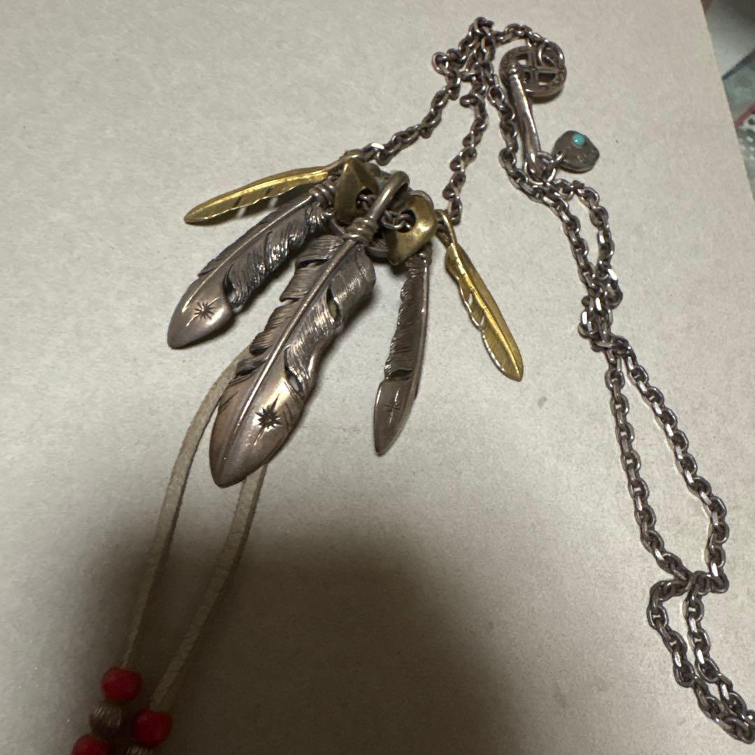 SAAD 3連フェザーネックレス SAAD FEATHER｜シルバージュエリー＆レザーアイテム｜サード公式通販