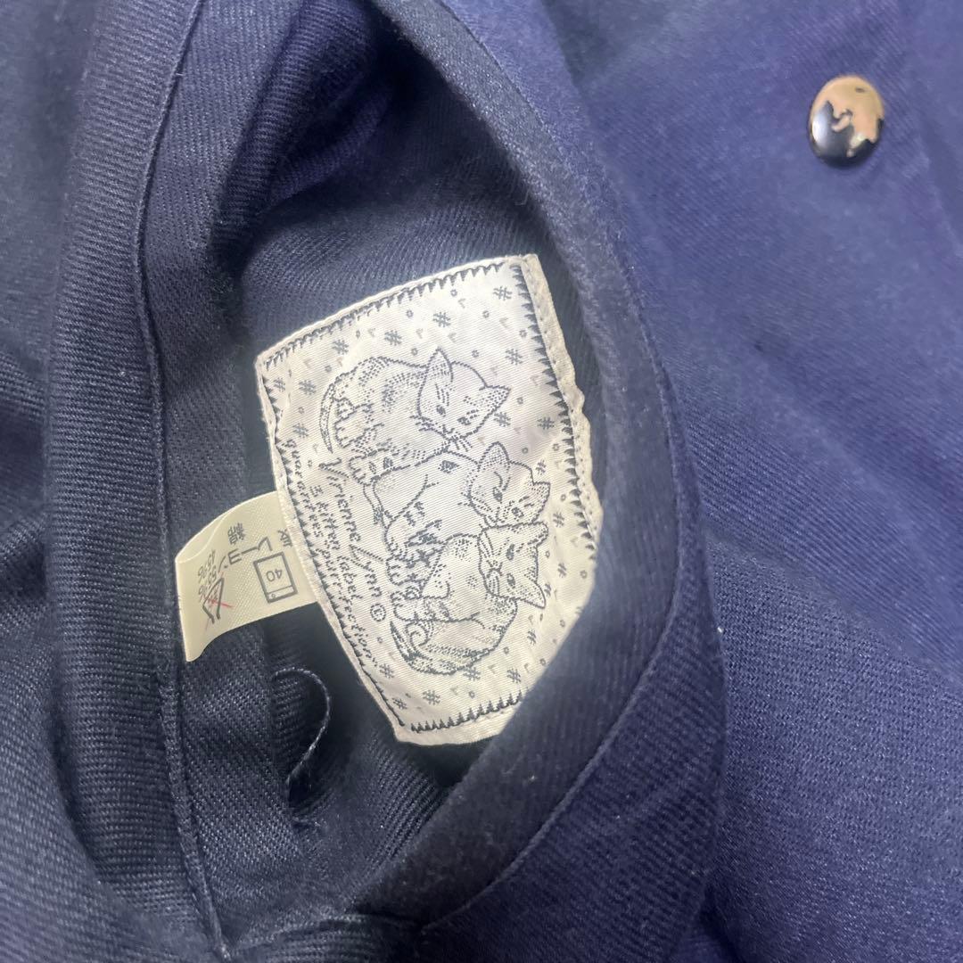 ピンクドラゴン×Vivienne Lynn 猫スカジャン 希少 リバーシブル古着