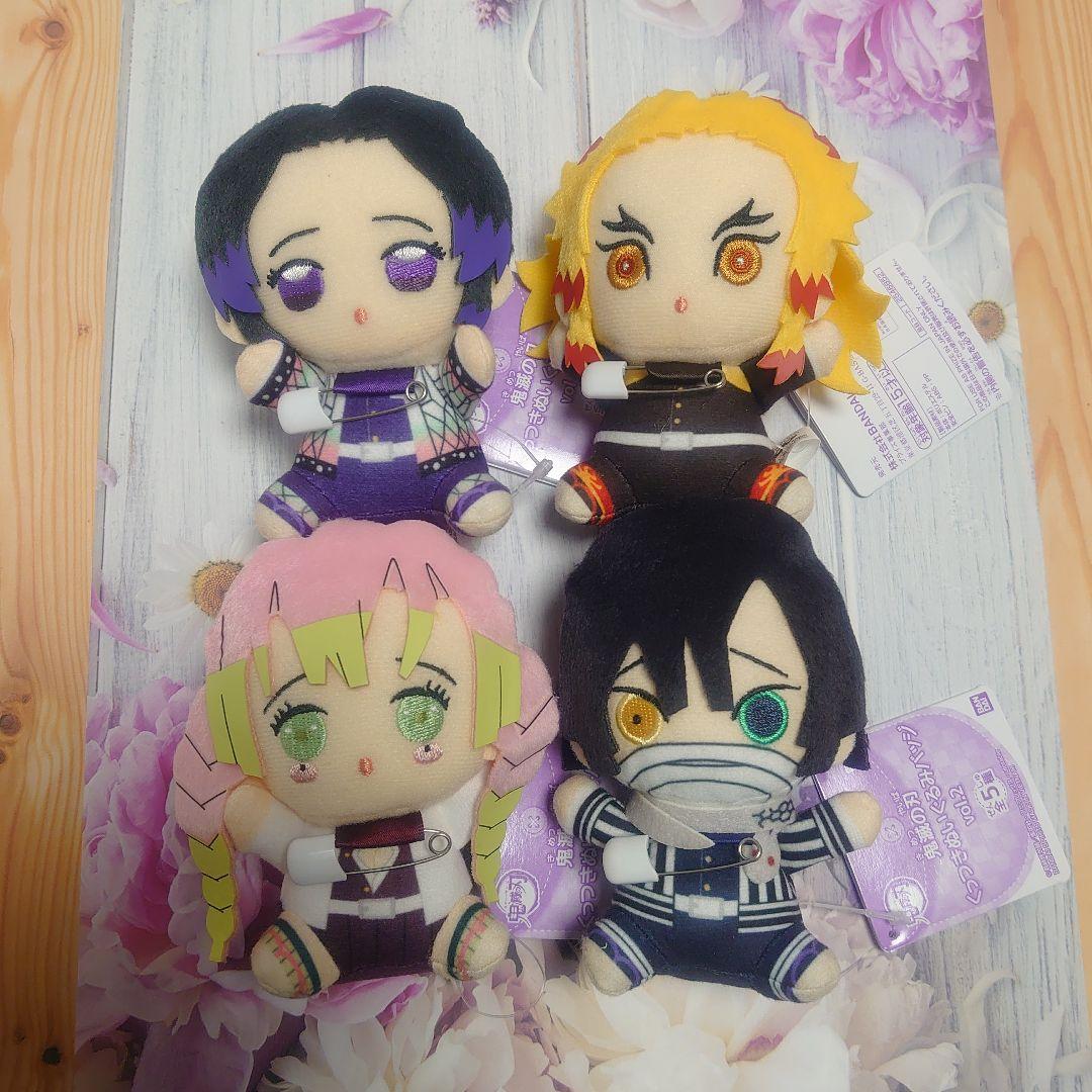 鬼滅の刃 くっつきぬいぐるみバッジ2 煉獄 しのぶ 蜜璃 伊黒小芭内