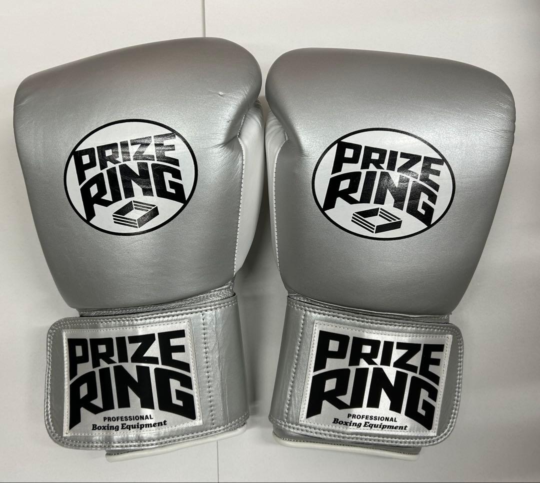 プライズリング ボクシンググローブ 本革製 16soz シルバー - メルカリ