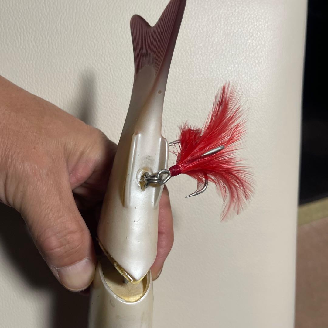 スライドスイマー250（旧）赤いフェザー付き - メルカリ