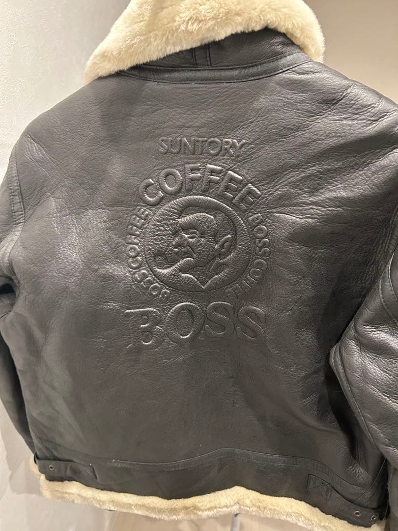 BOSS サントリー ボス 2000 ミレニアム 限定 レザー ボア ジャケット