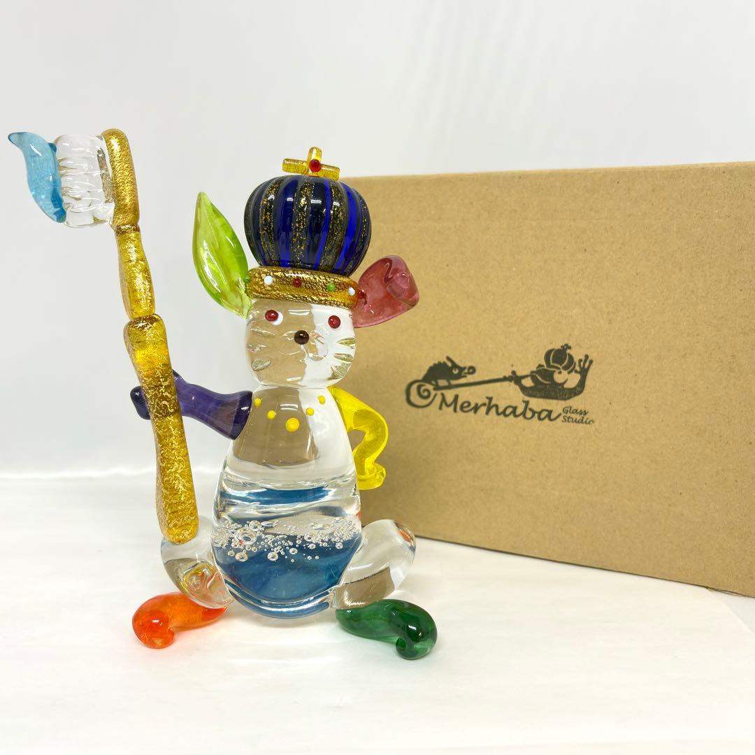 ①ガラス工房 メルハバ 作家 小林大輔 ハブラシ うさぎ ハンドメイド 置物 小林大輔#メルハバ#ガラス#glass#glass art#ガラス作家#アート