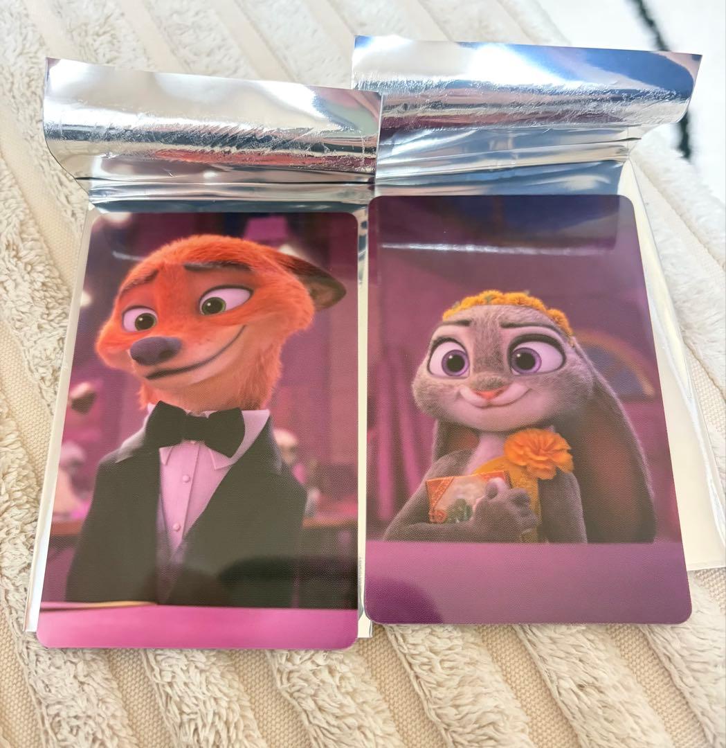 ズートピア2 オーマイカフェ 予約特典 ニック ジュディ セット ズートピア2 オーマイカフェ 予約 特典カード ニック ジュディ 2枚