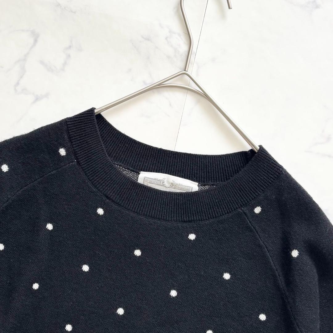 ビアズリー チュチュキャミニット ドット柄 Aライン ラグランスリーブ