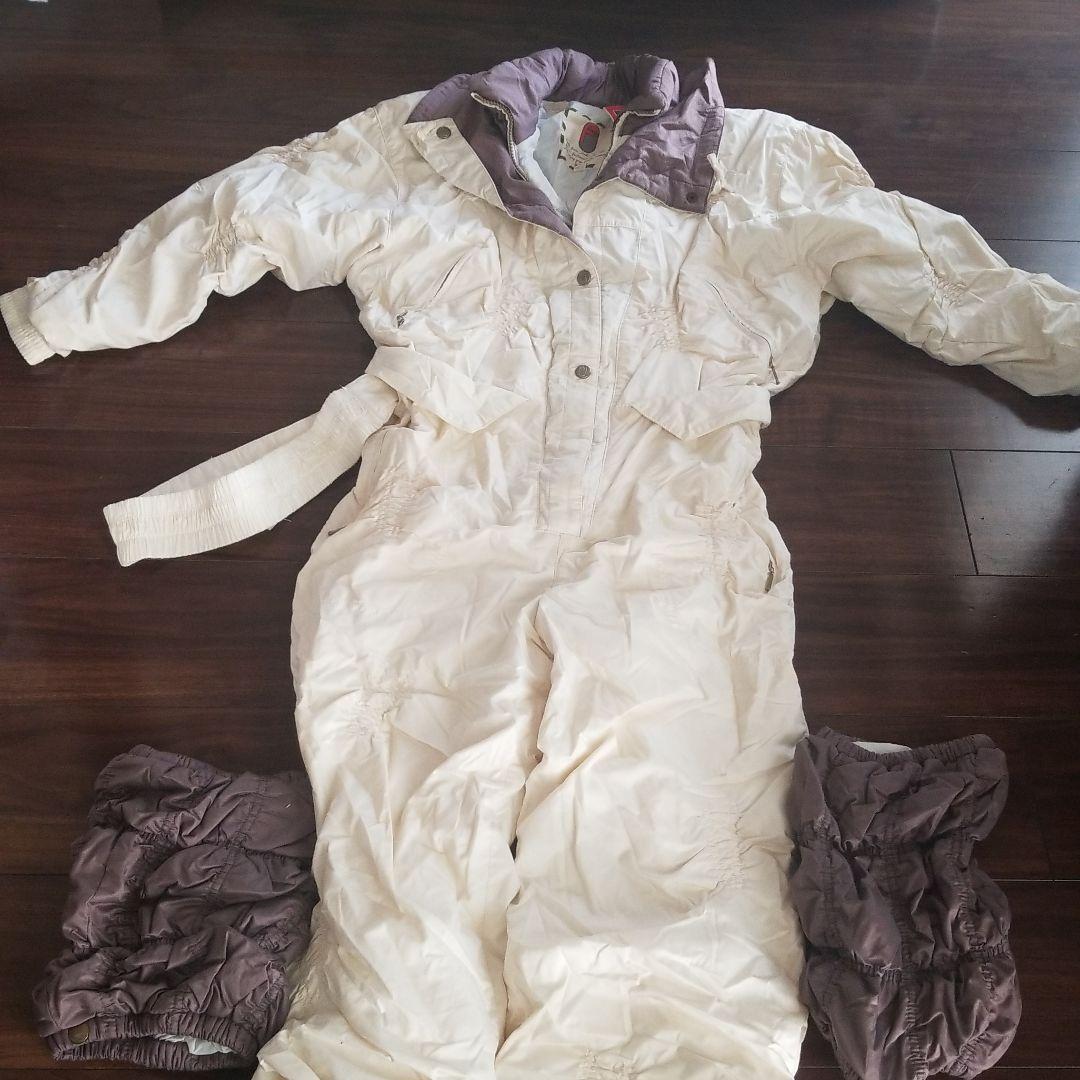 ☆美品☆スキーウェア　レディース　ホワイトダウン 楽天市場】綿入れジャージ 中綿 スキーウェア レディース ロンパース