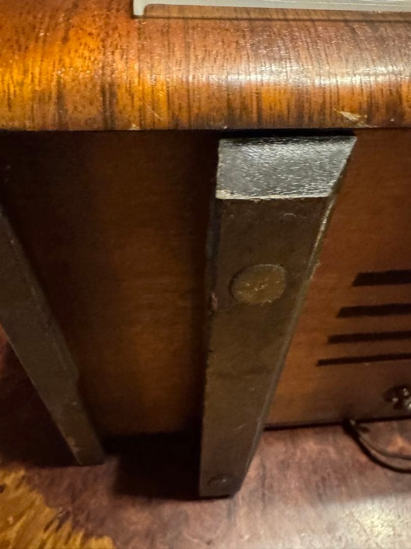 昭和レトロVictor真空管ラヂオR-703傷多数ジャンク通電OK - メルカリ