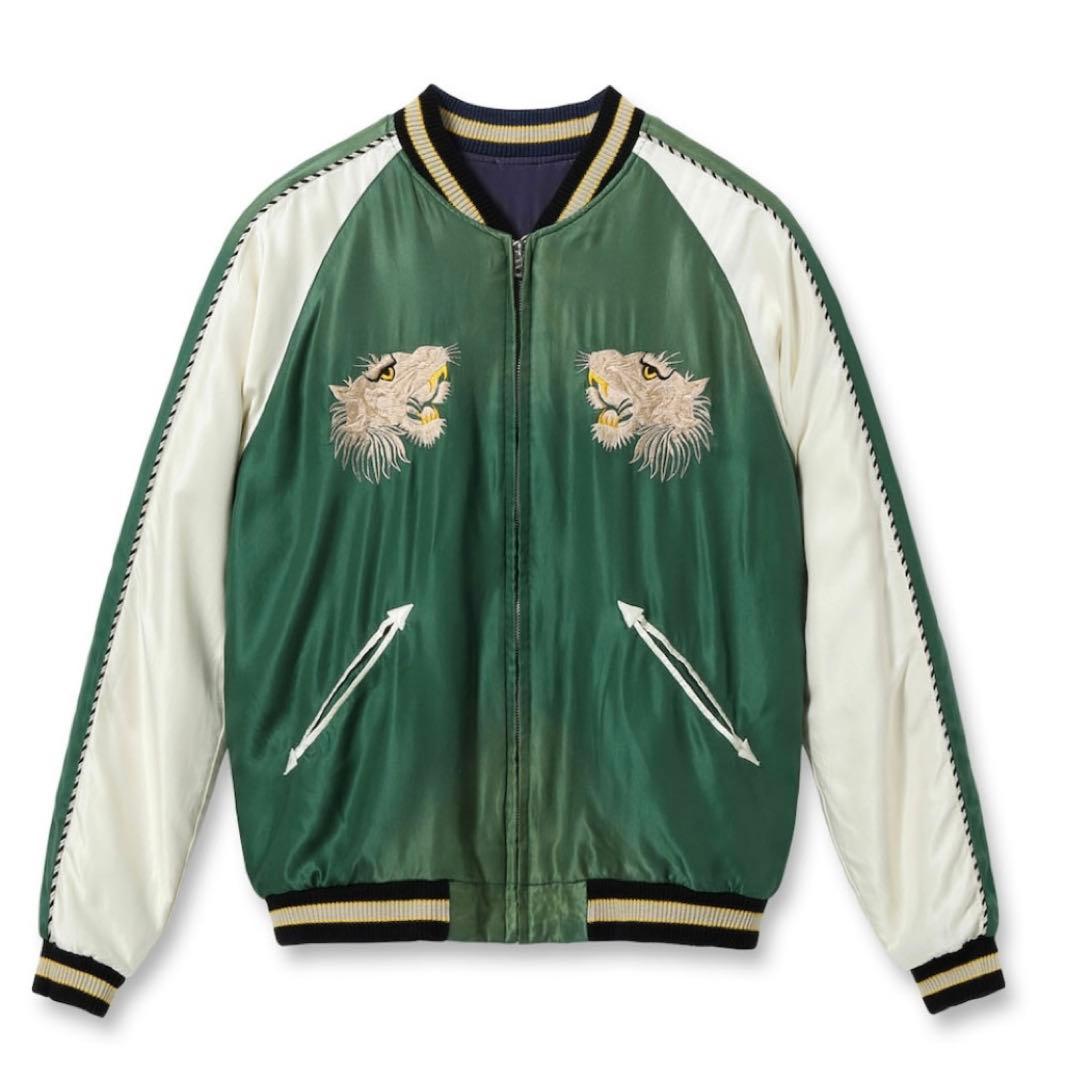 テーラー東洋 50'sヴィンテージ加工 ホワイトタイガー スカジャン