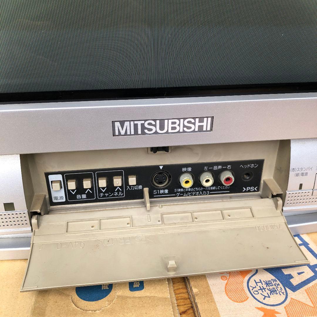 三菱 25型ブラウン管テレビ 2004年製 シルバー ジャンク - メルカリ
