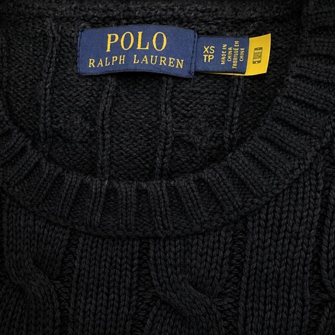 極美品】POLO RALPH LAUREN ケーブルニット同系色ポニー QR - メルカリ