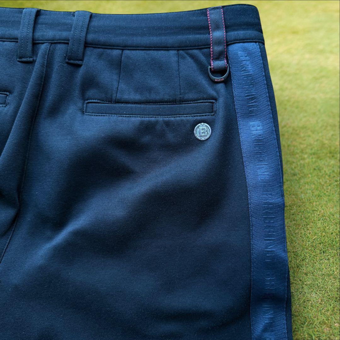 現行モデル ブリーフィングゴルフ パンツ 黒 M〜L相当 サイドライン