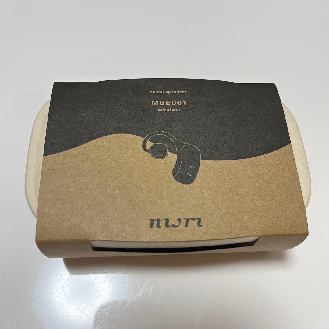 【新品未開封】nwm ワイヤレスイヤホンMBE001 nwm MBE001 オープンイヤー型 完全ワイヤレス 耳スピーカー | オープン