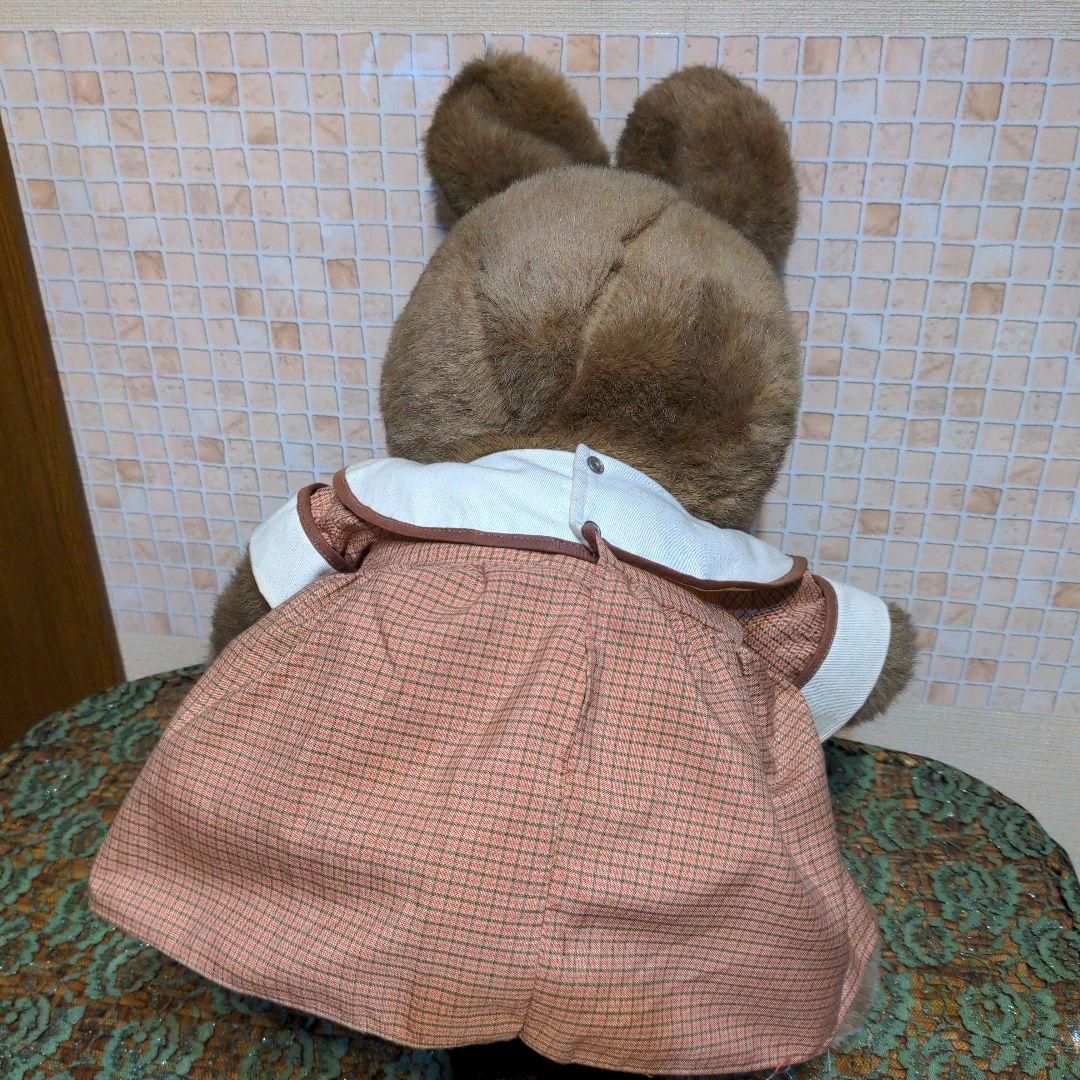 SUN ARROW サンアロー うさぎぬいぐるみ 昭和レトロ 当時物 タグ付茶系