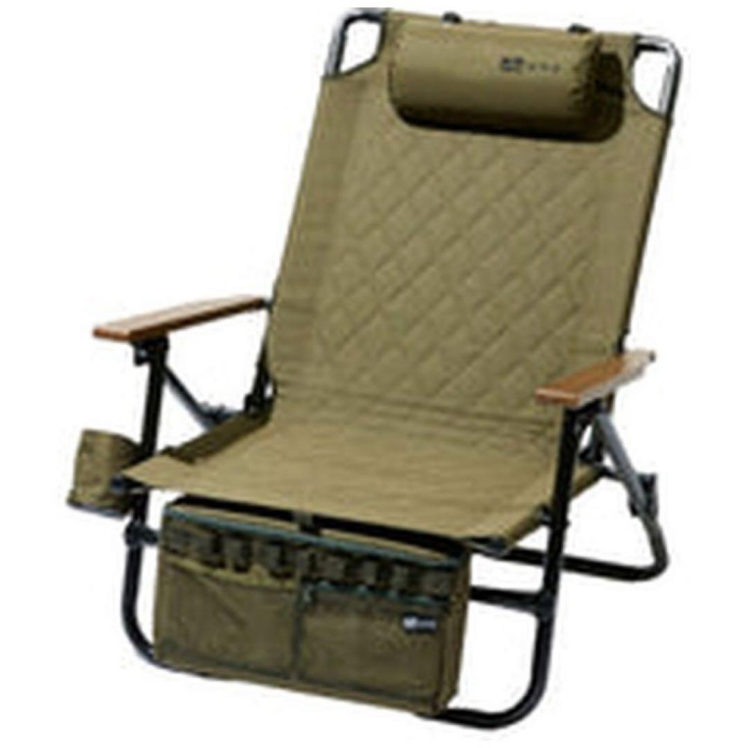 【2脚セット】waqリクライニングローチェア オリーブ 楽天市場】【お得な2個セット】WAQ Reclining Low Chair