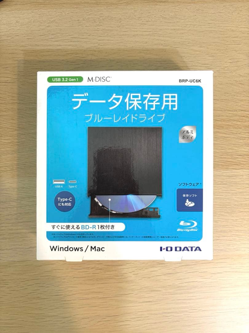 アイ・オー・データ 外付ポータブルブルーレイドライブ BRP-UC6K ブラック 31Glybl57qL.jpg