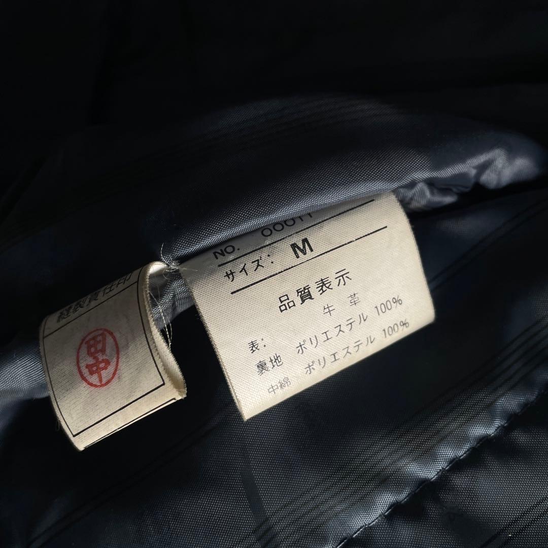 type A-2“volunt“牛革“黒“短丈“bomber jacket