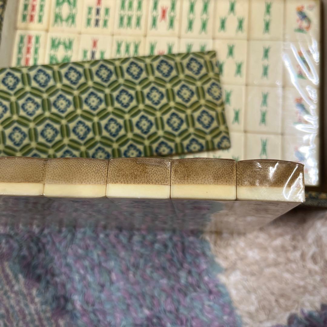 d*3様 【未開封】麻雀牌 背竹牌 マージャン 中国工芸品 中国美術