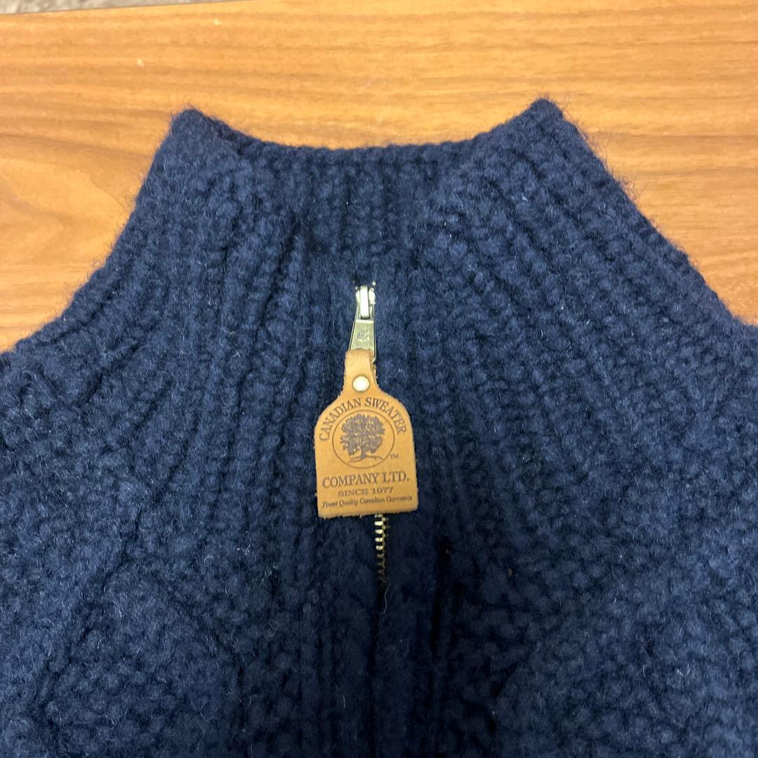 カナダ製 カナディアンセーター カウチン カーディガン ジップアップ