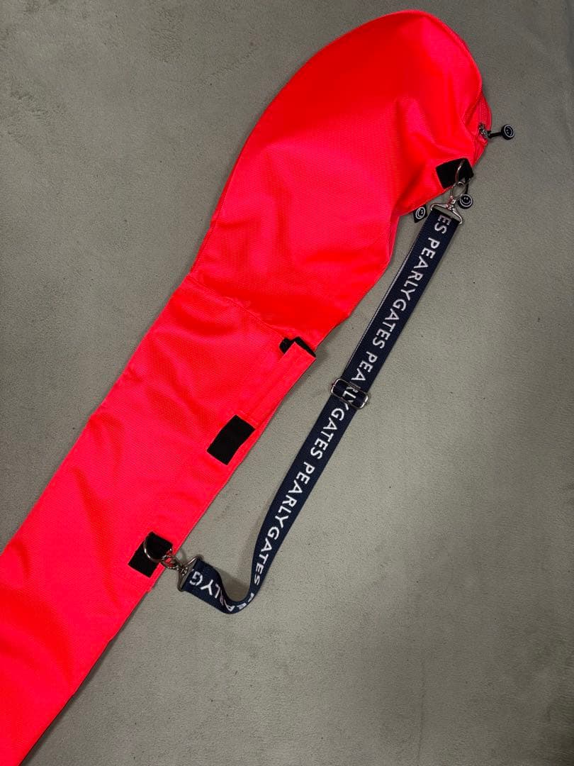 新品）パーリーゲイツ、蛍光オレンジ色、クラブケース、サブバッグ