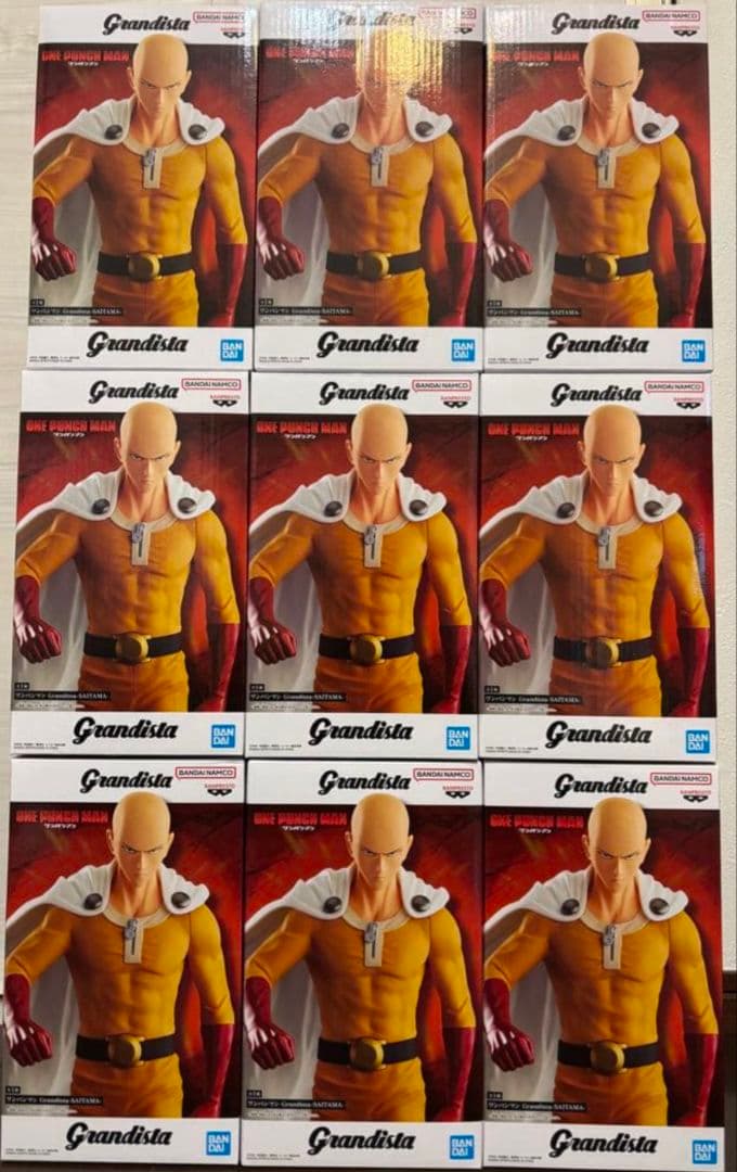 ワンパンマン Grandista サイタマ フィギュア　9個セット⑥ f285a35fcea1501c5a589065463e47