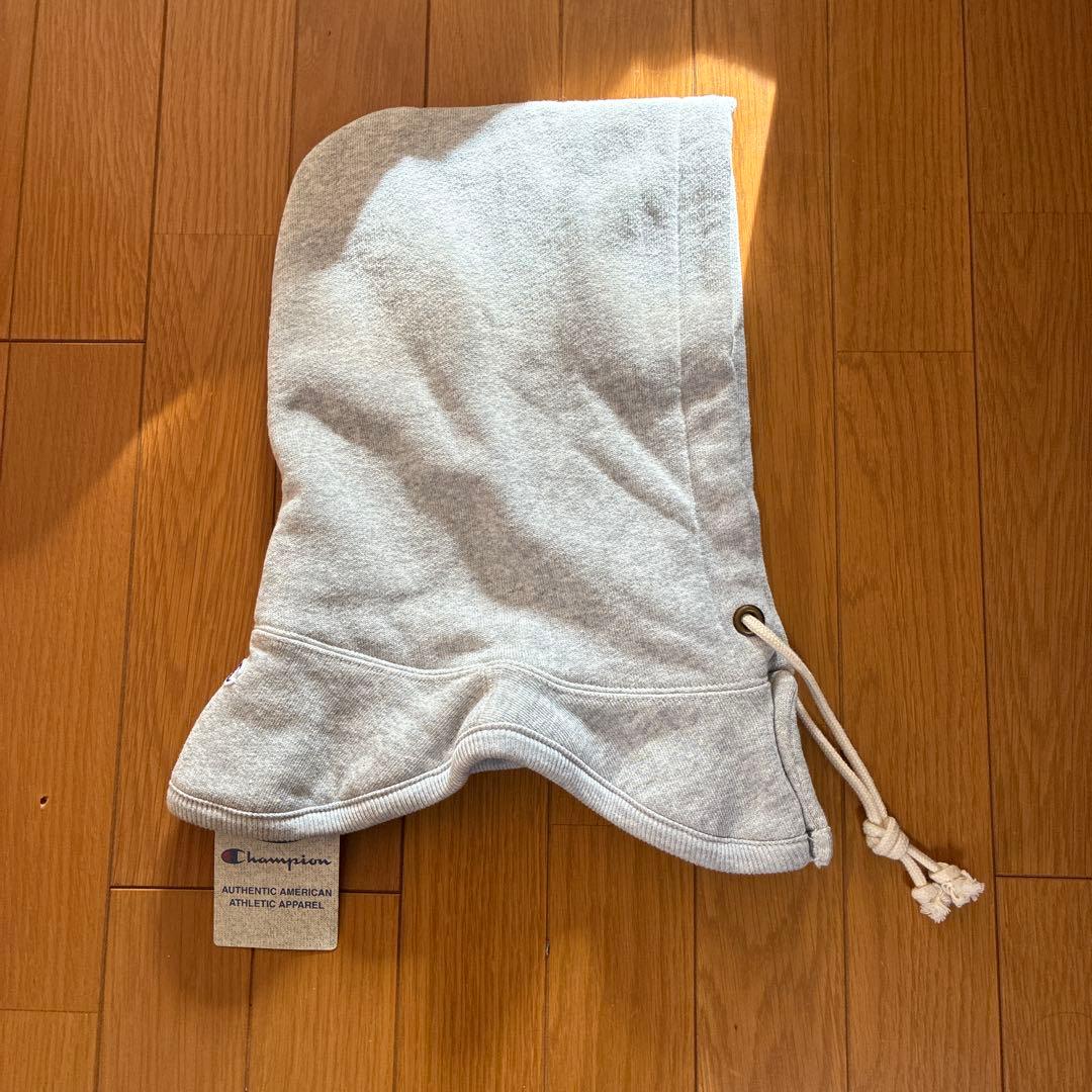 新品・未使用 BEAMS別注 Champion バラクラバ 色グレー パーカー