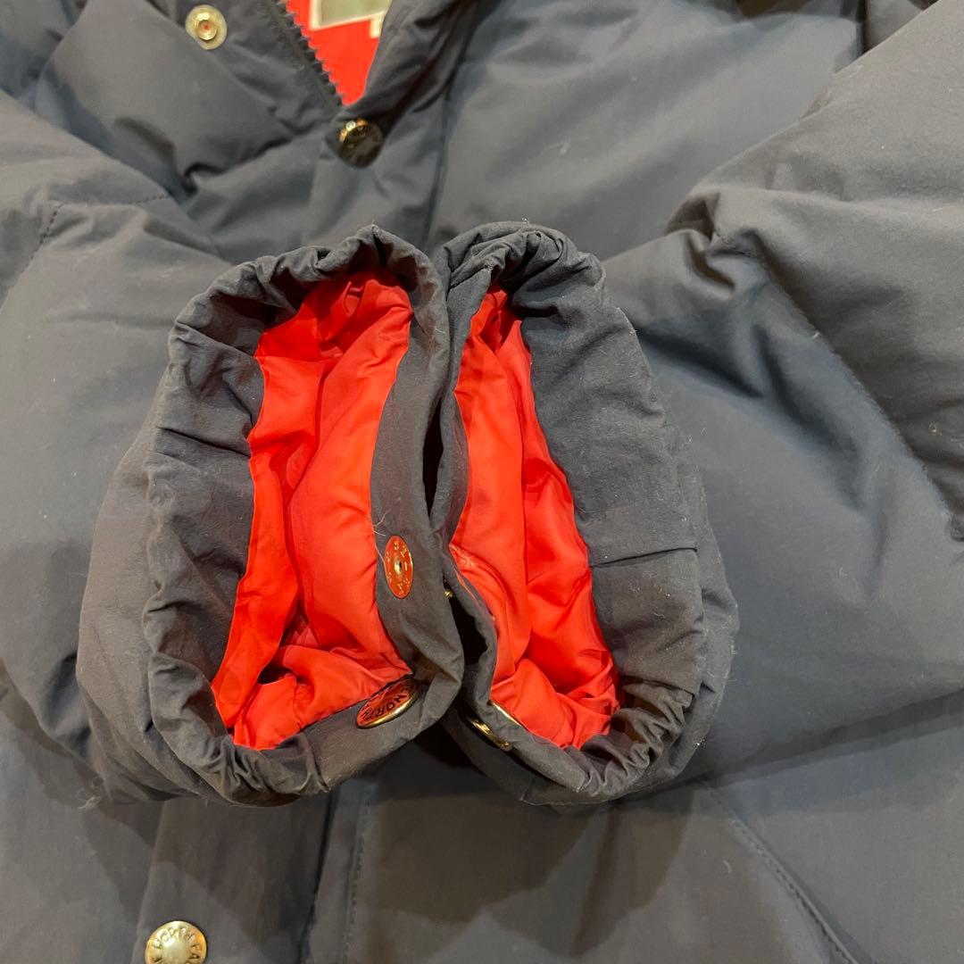 《美品》THE NORTH FACE キャンプシエラショートダウン　紺x赤