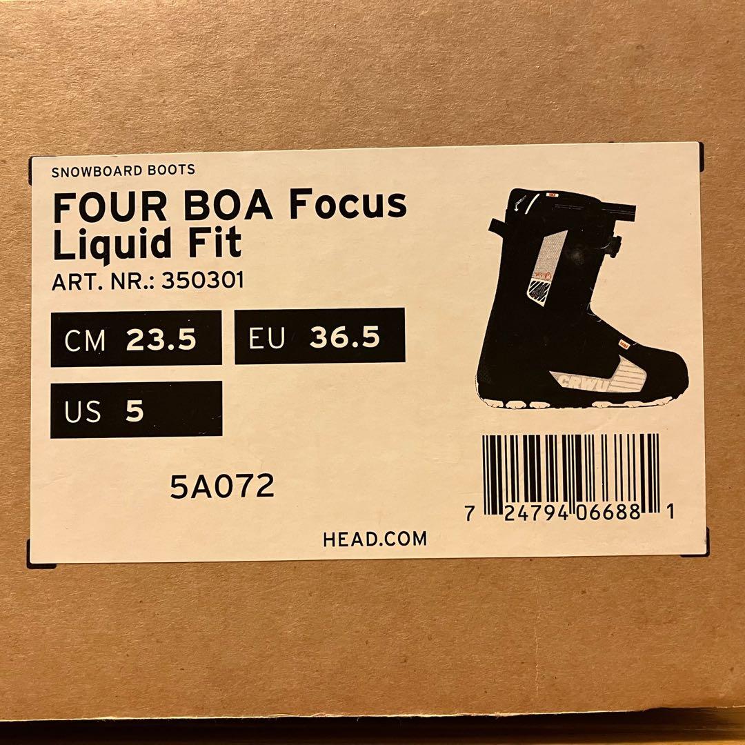 スノーボード HEAD FOUR BOA FOCUS 23.5cm(USw6.5)