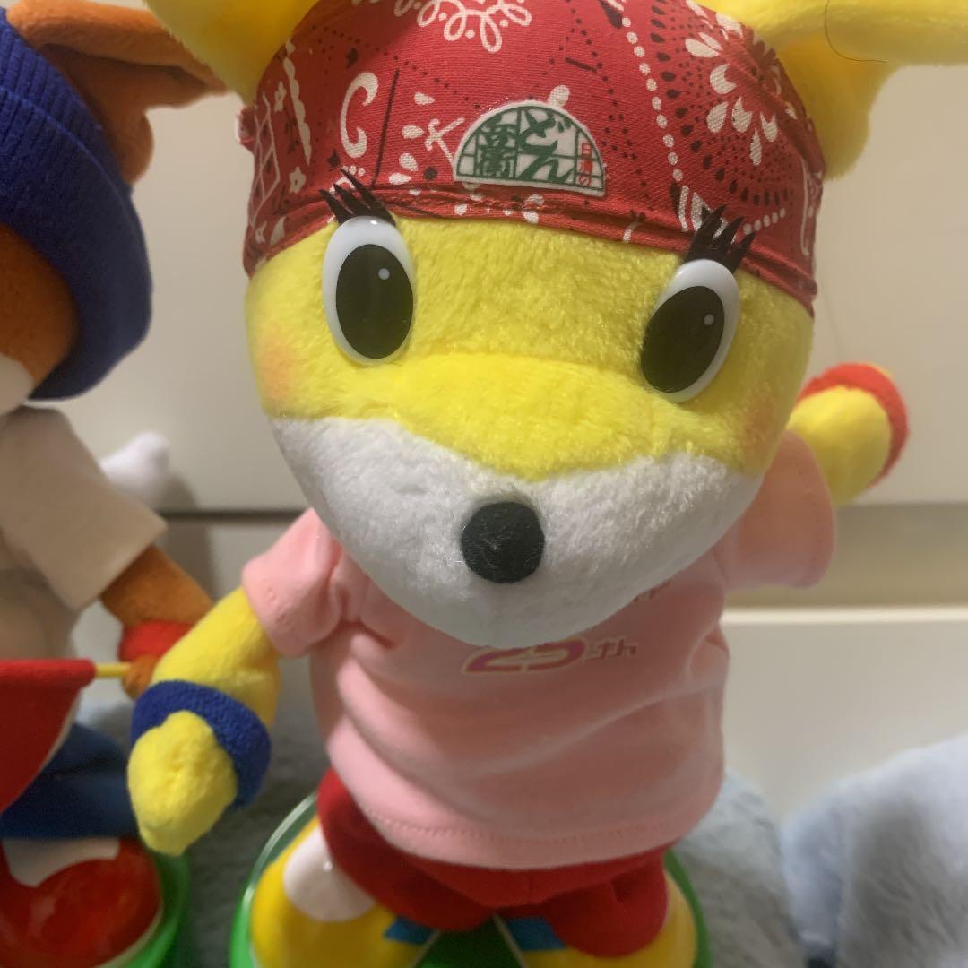 日清のどん兵衛25th 懸賞当選品 きつねとたぬきダンシングフィギュア