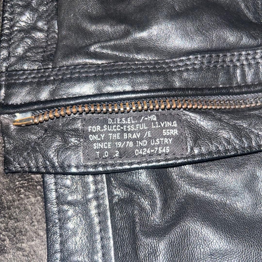 たい様専用！DIESEL レザージャケット シングルライダース ゴートレザー