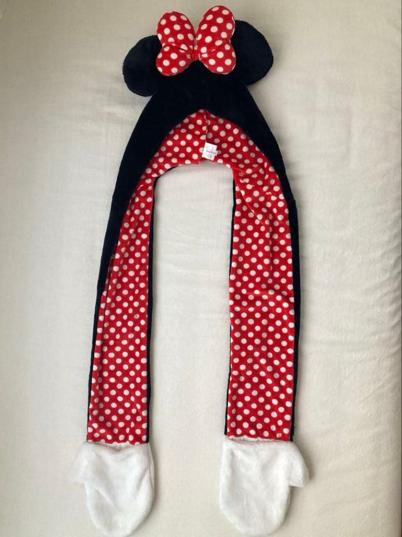 ディズニー ミニー マフラーキャップ ファンキャップ マフラー 手袋