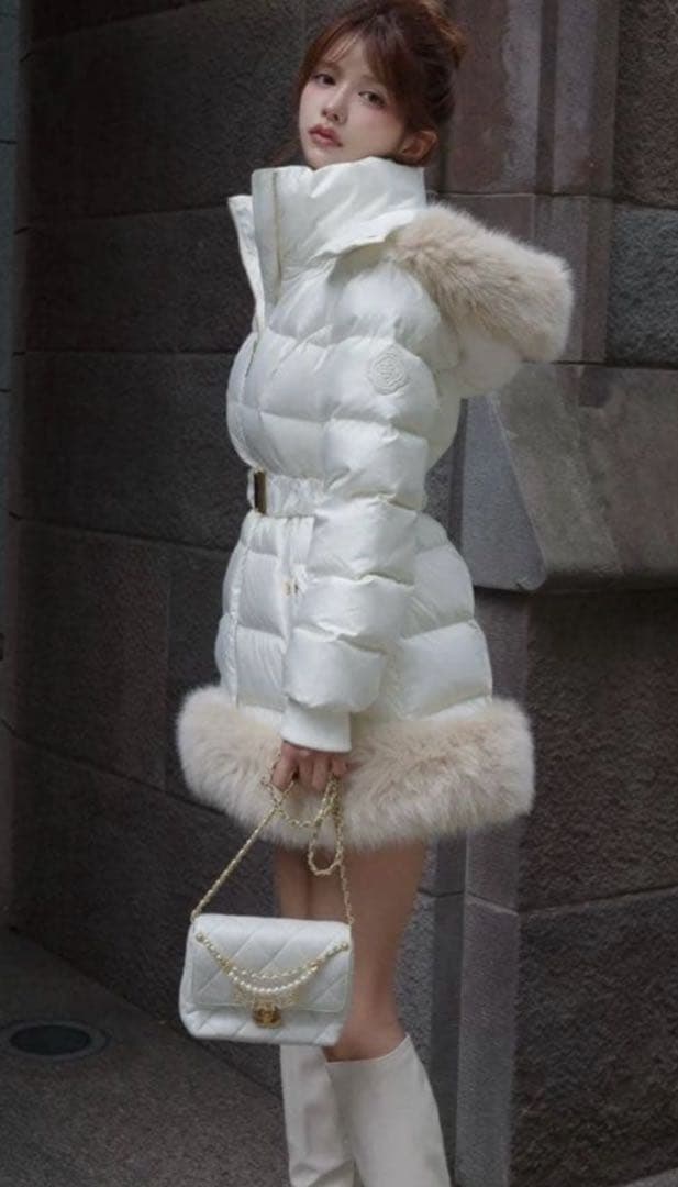 ジャケット・アウター Randy belted fur padded jacket ランディー ダウンジャケット Randy Belted fur padded jacket｜Yahoo