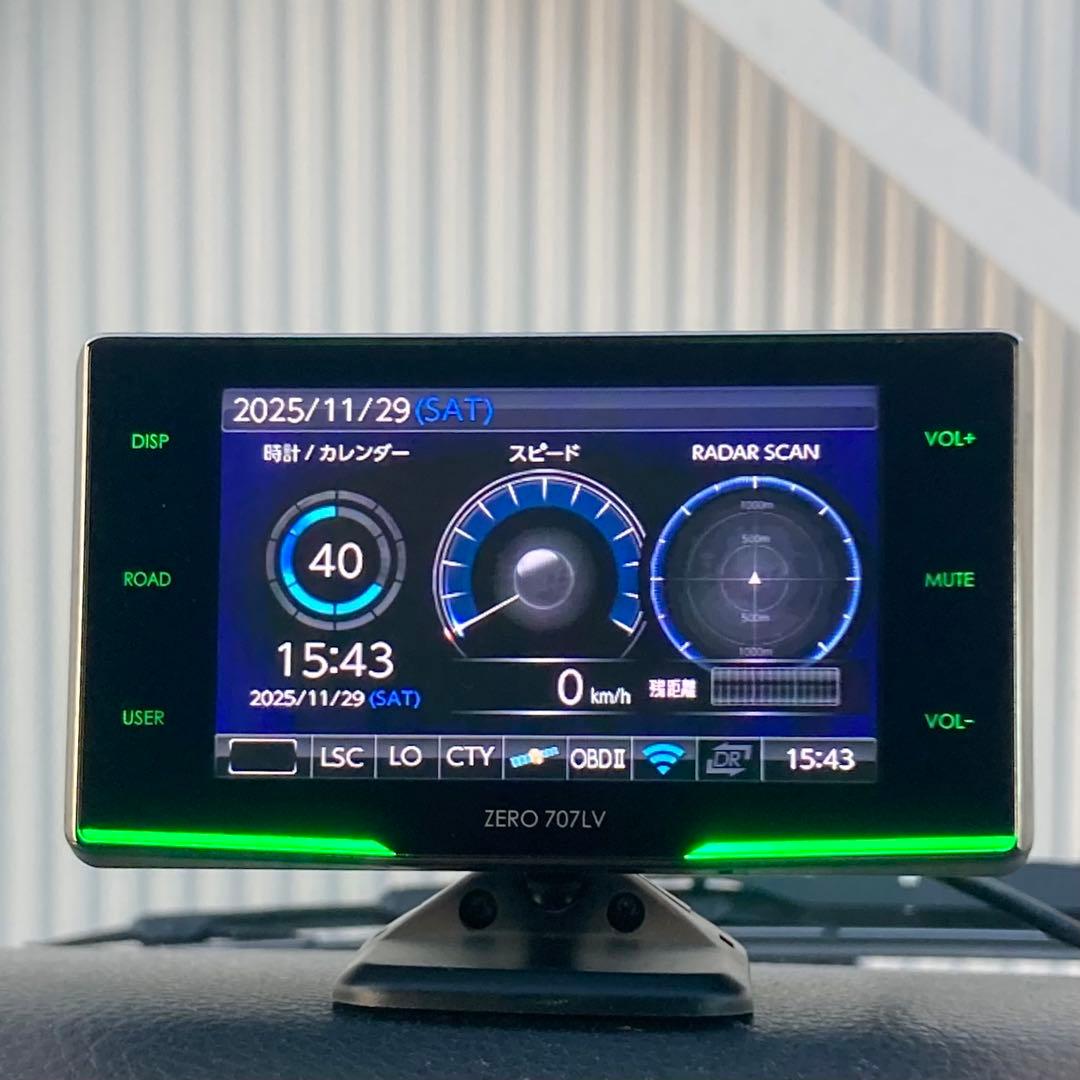 コムテック ZERO707LV OBD2-R3 無線LANSD セット - アクセサリー最高