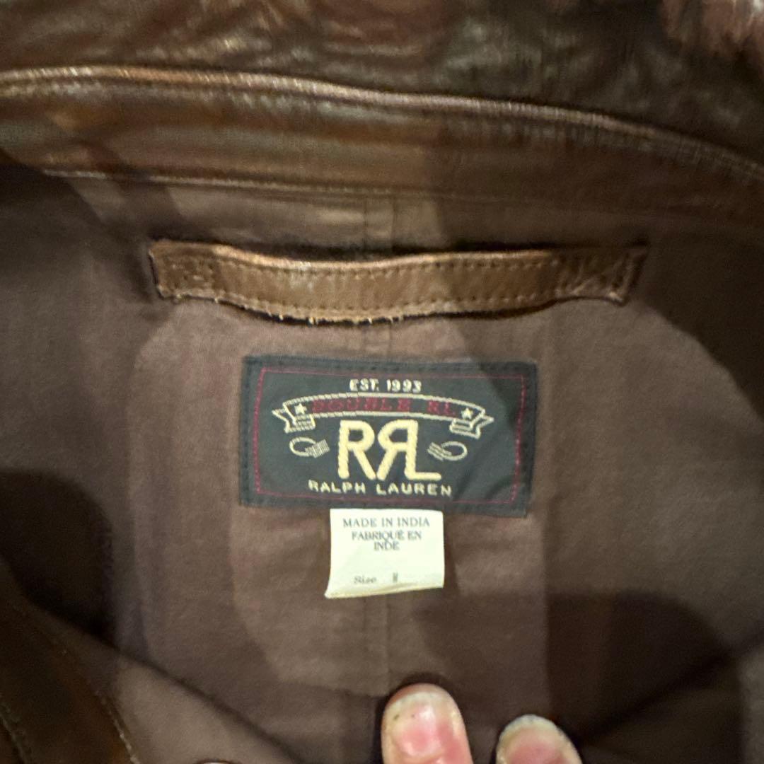 希少】RRL レザーカーコート M 2020年製 完売品（代えボタン付