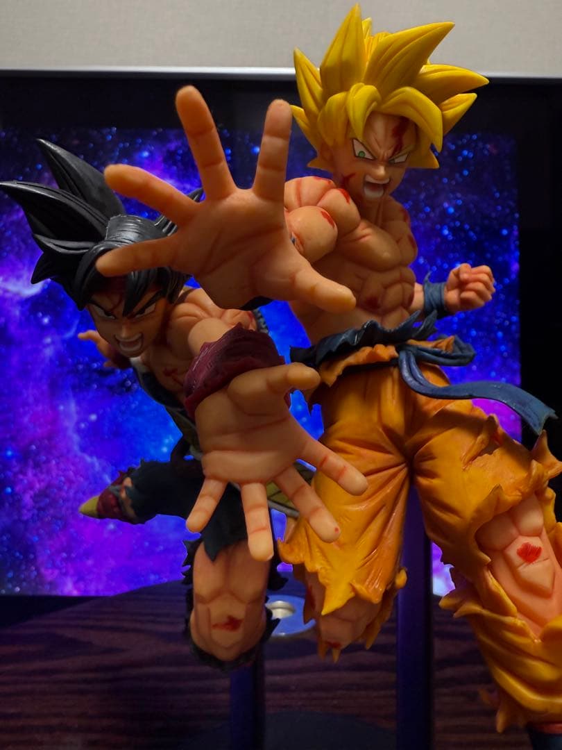 【ドラゴンボール】孫悟空&バーダック　親子かめはめ波リペイント